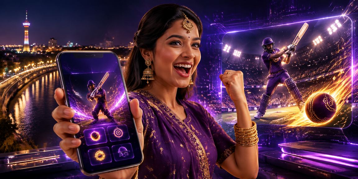 IPL Night Match IPL night cricket match with fans cheering in stadium